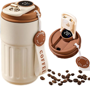 Smart Thermal Coffee Cup – Hot & Cold Temperature Display Mug