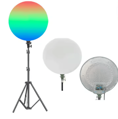 حلقة إضاءة السيلفي مع حامل ثلاثي القوائم - إضاءة LED متعددة الألوان (PF-45)